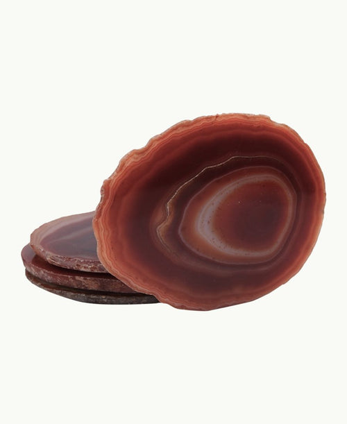 Achat Untersetzer rot. 4‑Stück Set