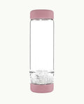 VitaJuwel inu! Trinkflasche „Blossom Rose“ mit Bergkristall