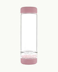VitaJuwel inu! Trinkflasche „Blossom Rose“ mit Bergkristall
