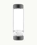 VitaJuwel inu! Trinkflasche „Lava Grey“ mit Bergkristall