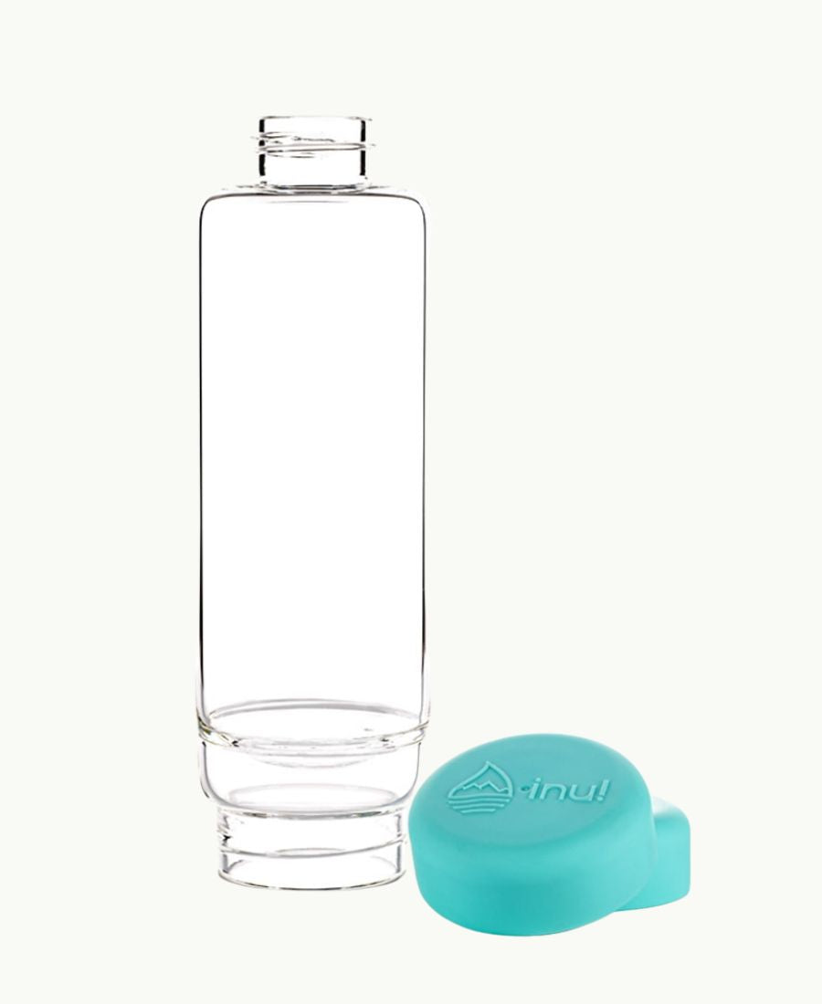 VitaJuwel inu! Trinkflasche „Ocean Blue“ mit Bergkristall