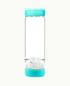 VitaJuwel inu! Trinkflasche „Ocean Blue“ mit Bergkristall