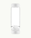VitaJuwel inu! Trinkflasche „Cloud White“ mit Bergkristall