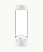 VitaJuwel inu! Trinkflasche „Cloud White“ mit Bergkristall